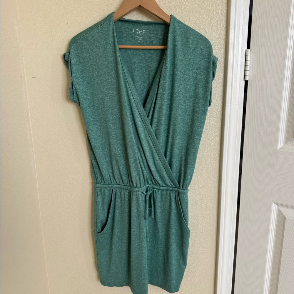 LOFT Women's Green lounge Dress